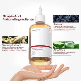SADOWAY toner on cotton pad demonstrating even application benefit