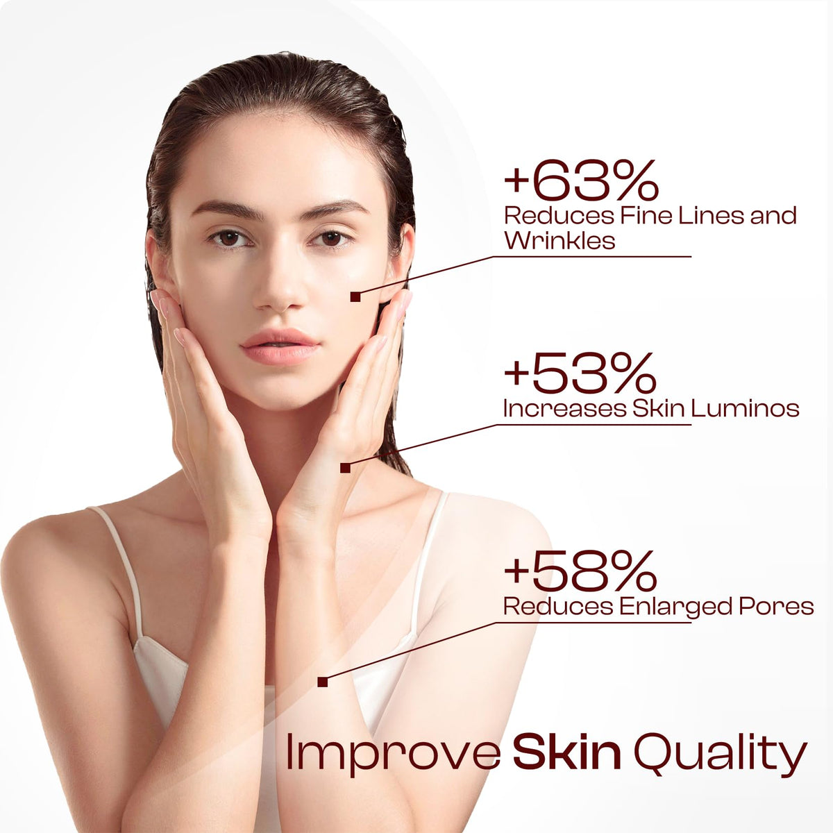SADOWAY back label close-up listing ingredients and usage benefits