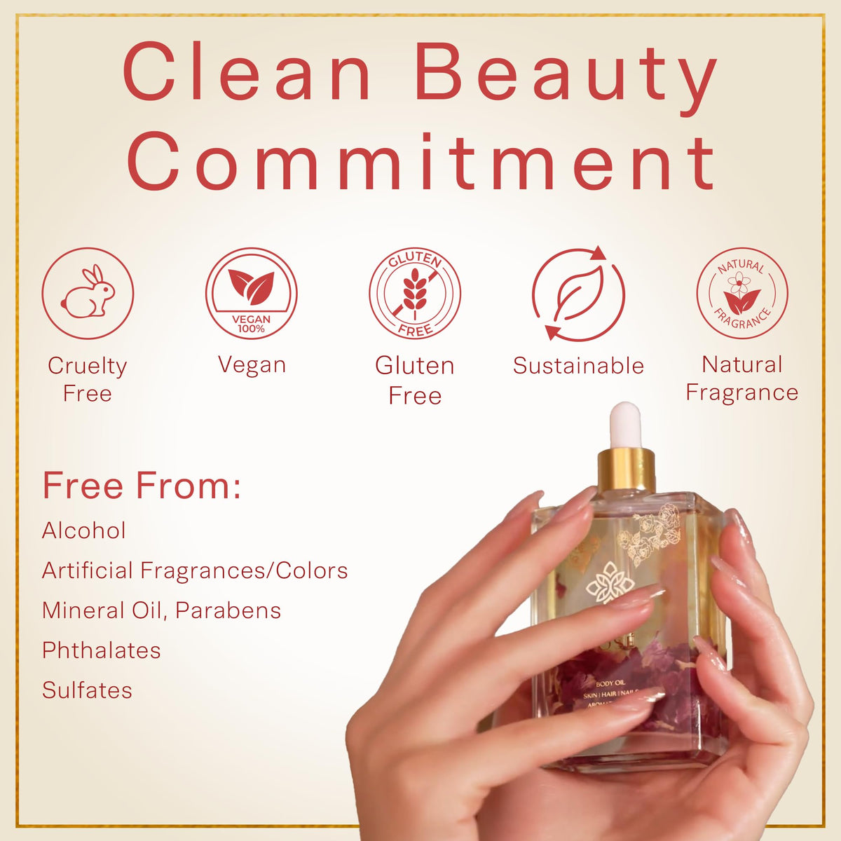SAFA applying oil post-shower to damp skin for long-lasting hydration benefit