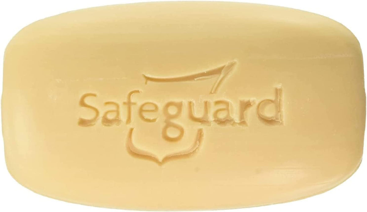 Safeguard bar close-up showing beige texture and firm edges for easy grip
