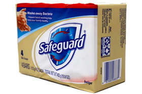Safeguard single 4 oz bar close-up showing smooth texture and durable form