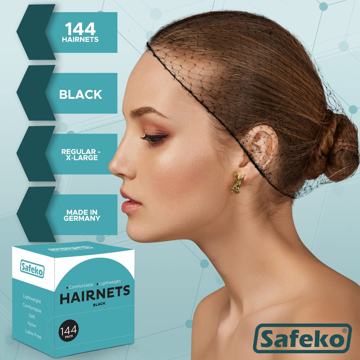 SAFEKO close-up of nylon mesh texture highlighting breathability and comfort