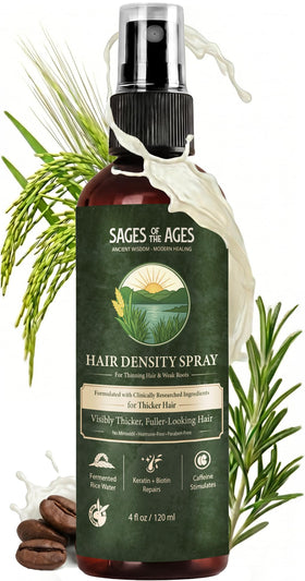 Sages Of The Ages front bottle shot showing product and clear benefit
