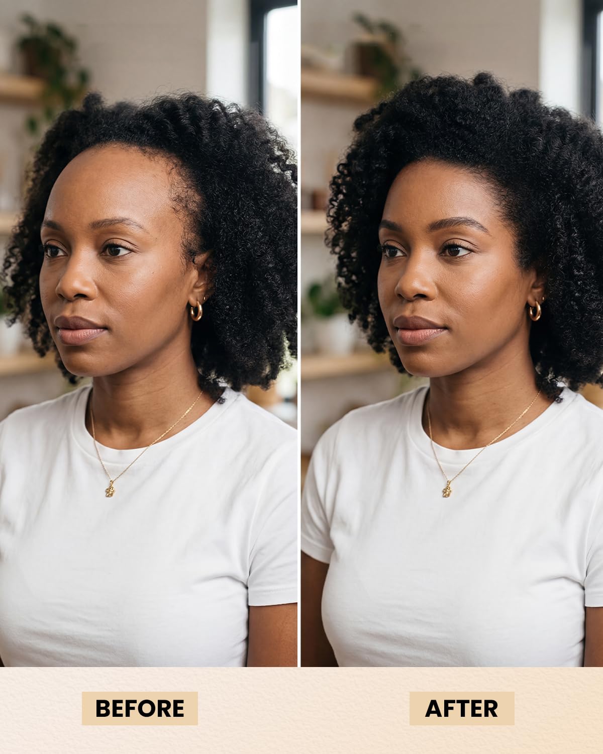 Sahha in a bedside routine lifestyle scene indicating easy nighttime scalp care benefit