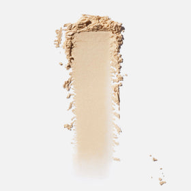 Saie close-up of loose powder texture highlighting soft cushion feel