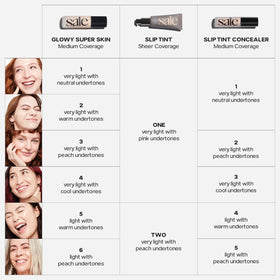 Saie model applying concealer under eye to brighten and conceal