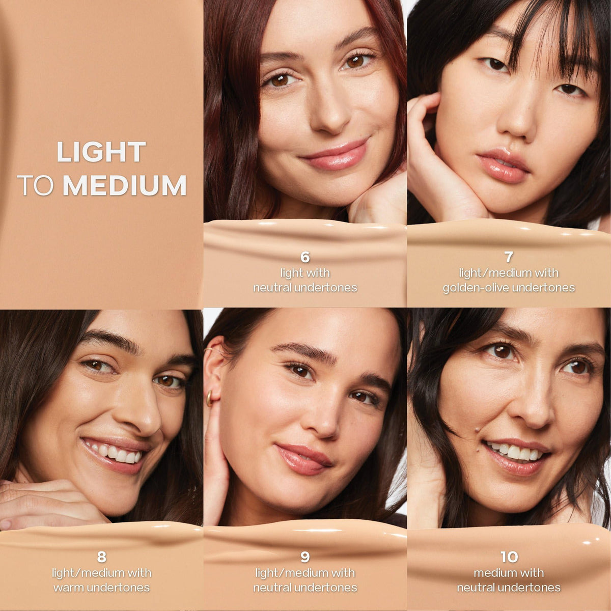 Saie concealer concealing a small blemish to reveal even skin tone