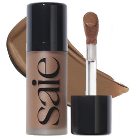 Saie Dew Bronze front packaging showing product and shade for effortless bronze