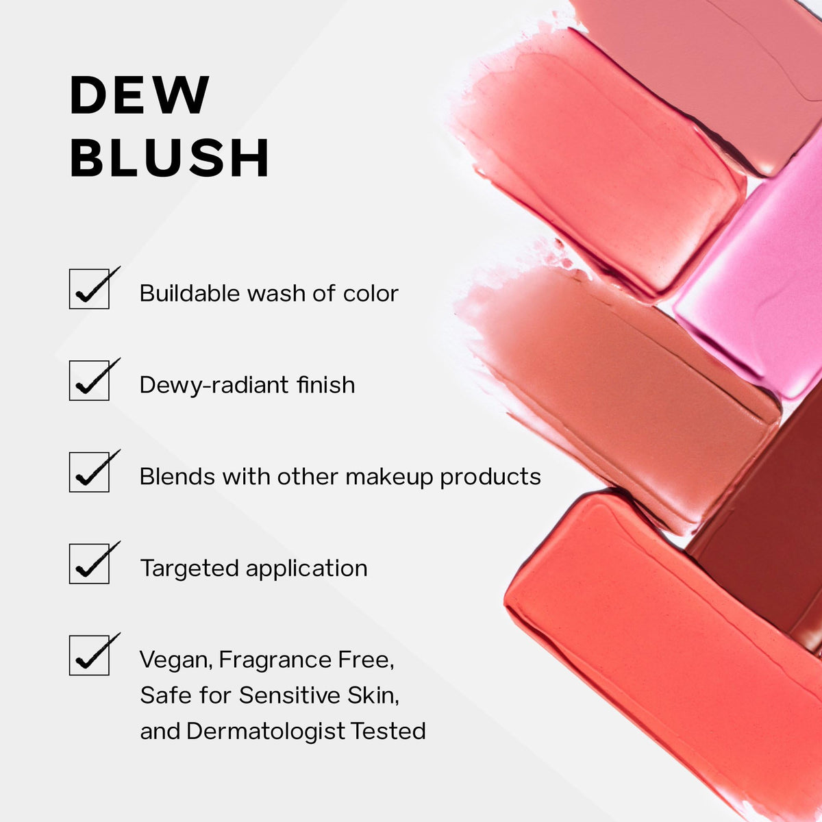 Saie cream-to-liquid texture swipe showing blendability and luminous finish