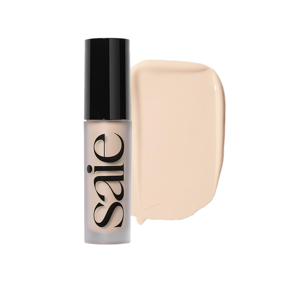 Saie front packaging showing Slip Tint concealer and its natural finish