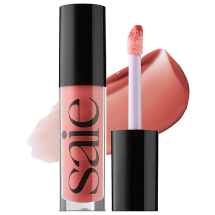 Saie Glossybounce front packaging showing glossy tube and label for easy carry