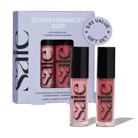 Saie Glossybounce front tube showing label and glossy finish benefit