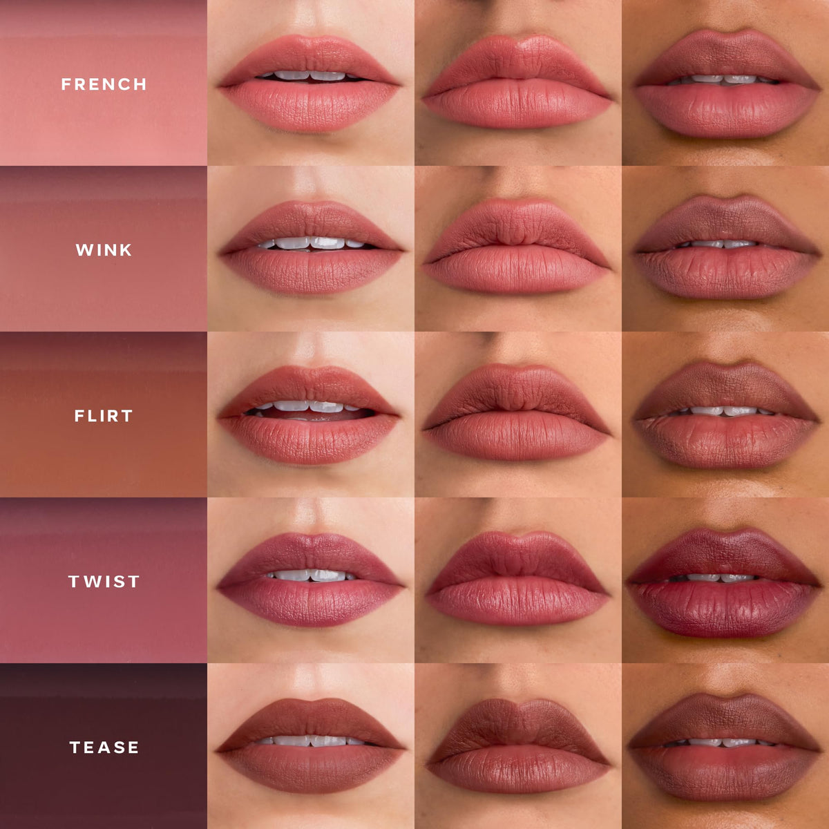 Saie lip liner applied on lips showing natural definition benefit