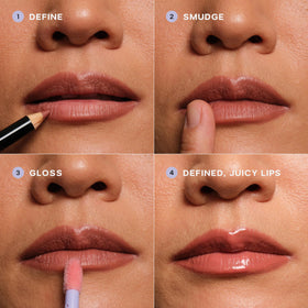 Saie lip liner wooden pencil packaging highlighting reduced waste benefit