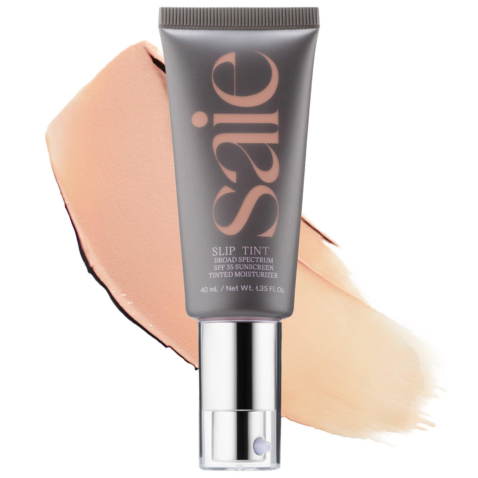 Saie Slip Tint front packaging showing label and SPF 35 benefit
