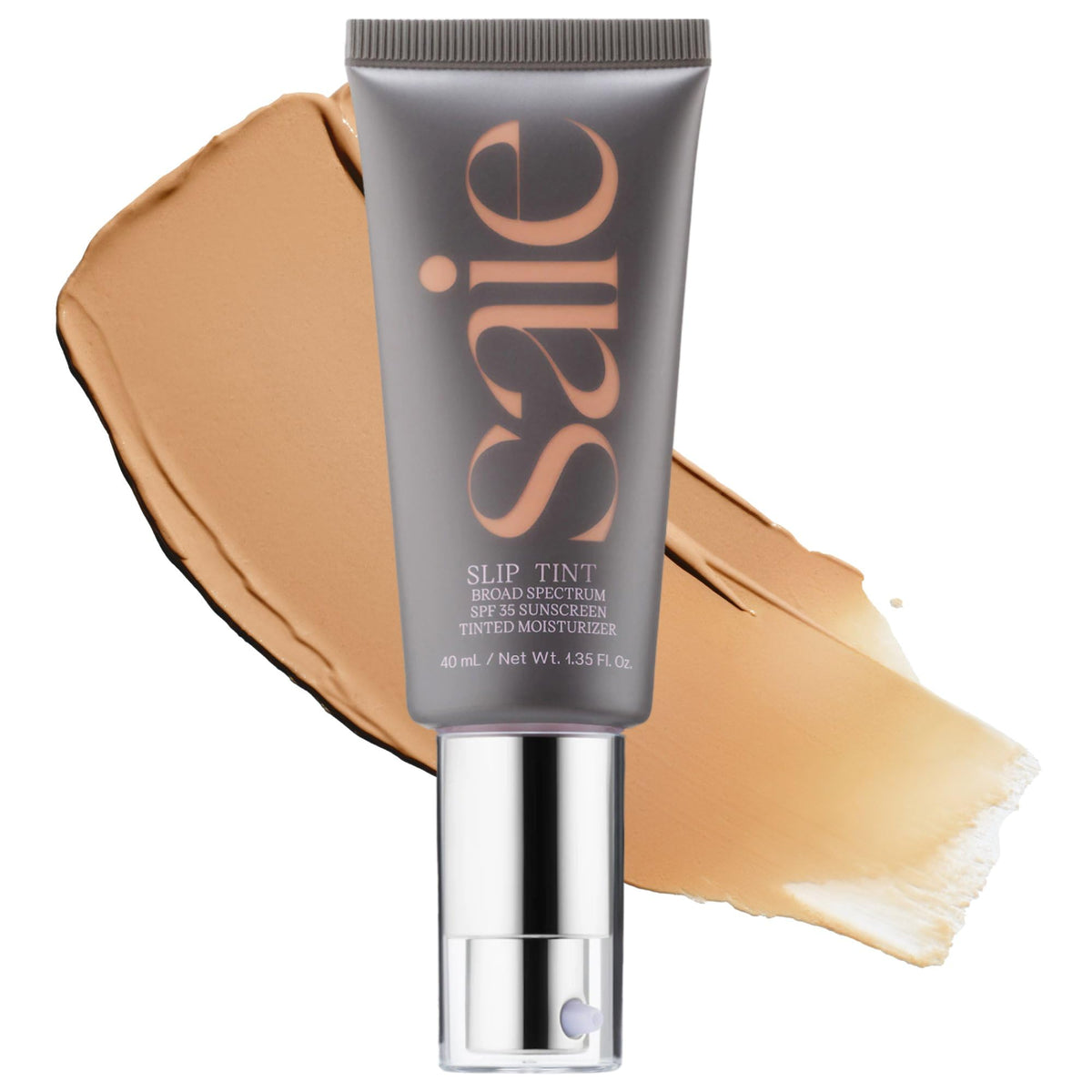 Saie front packaging showing shade Four and SPF 35 benefit