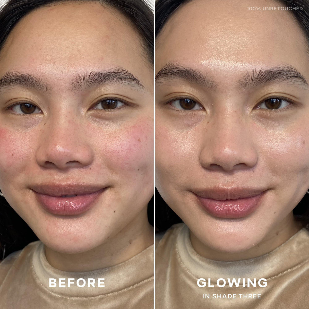 Saie Slip Tint creamy texture swirl highlighting smooth, hydrating formula benefit