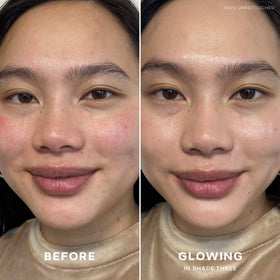 Saie Slip Tint creamy texture swirl highlighting smooth, hydrating formula benefit