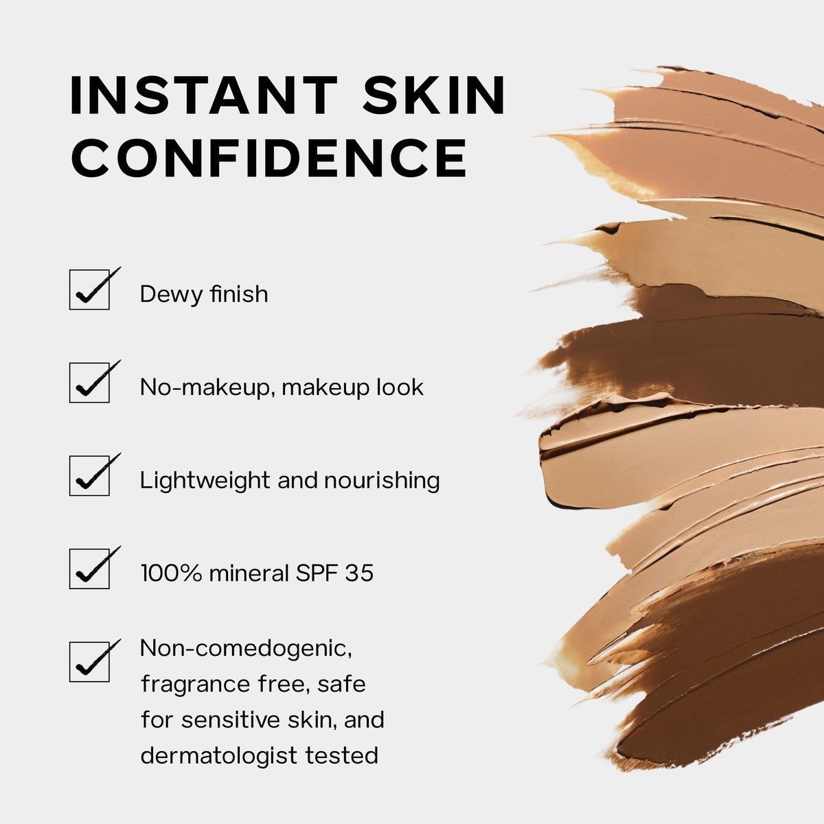 Saie texture swirl showing creamy hydrating formula and luminous finish