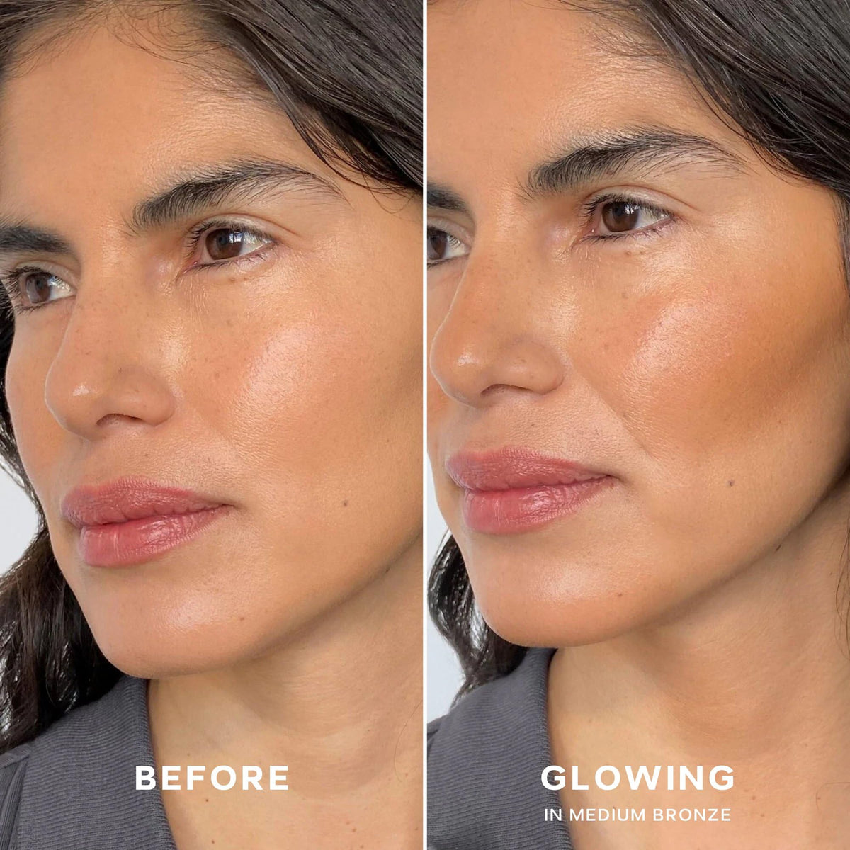 Saie cream-balm texture close-up showing blendable finish for seamless application
