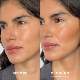 Saie cream-balm texture close-up showing blendable finish for seamless application
