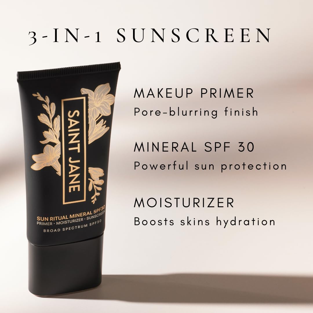 SAINT JANE flower blend close-up highlighting hydrating botanical benefits