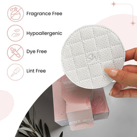 Saint Willo pad in use rubbing softened acrylic off nail, faster removal benefit