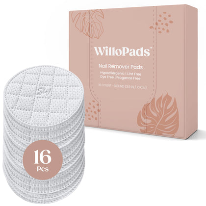 Saint Willo front packaging showing 16 round willopads, clear product info and count