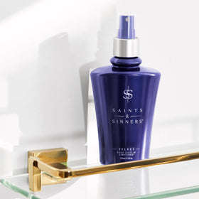Saints & Sinners applied to hair mid-lengths showing smoother finish