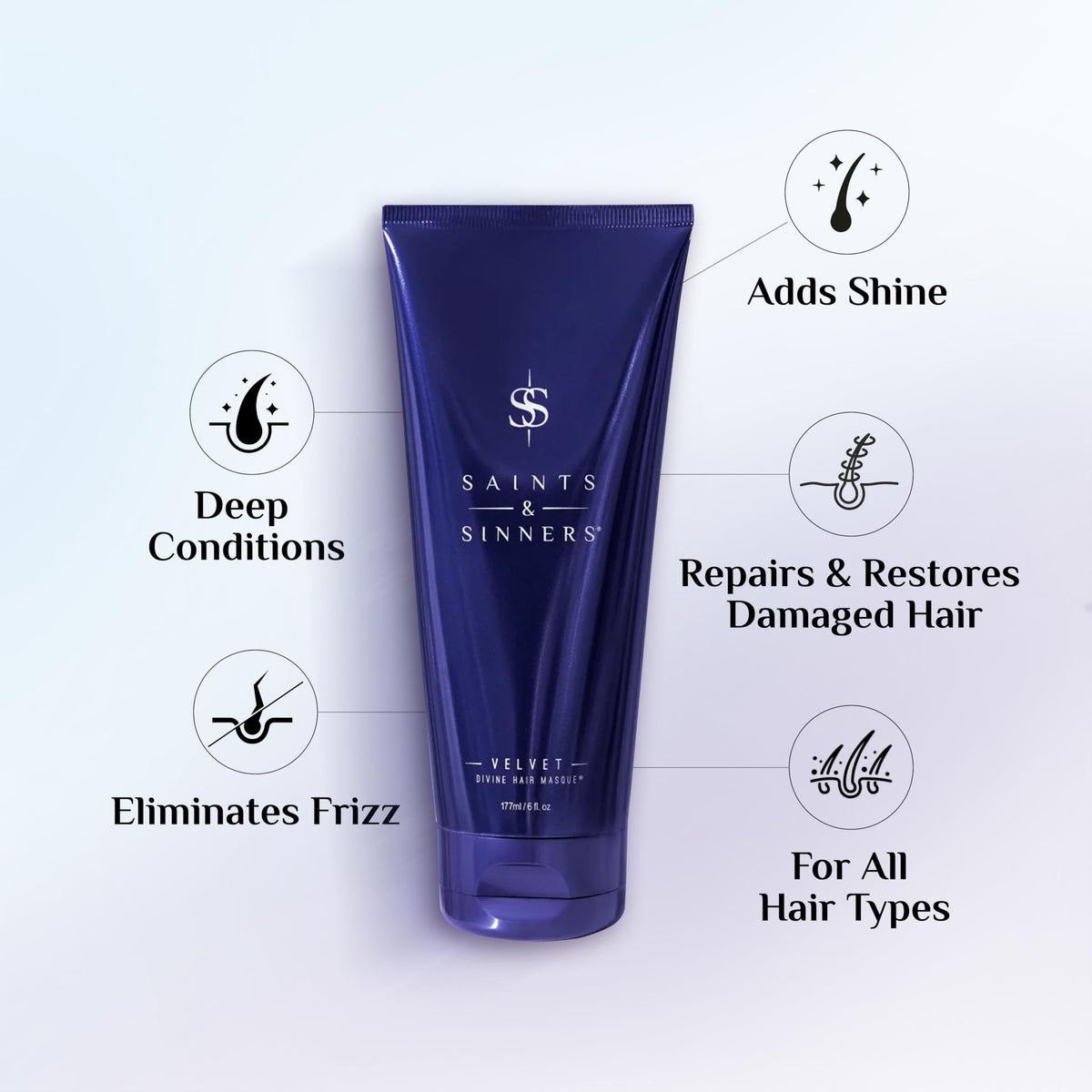 Saints & Sinners smooth creamy masque texture for deep conditioning