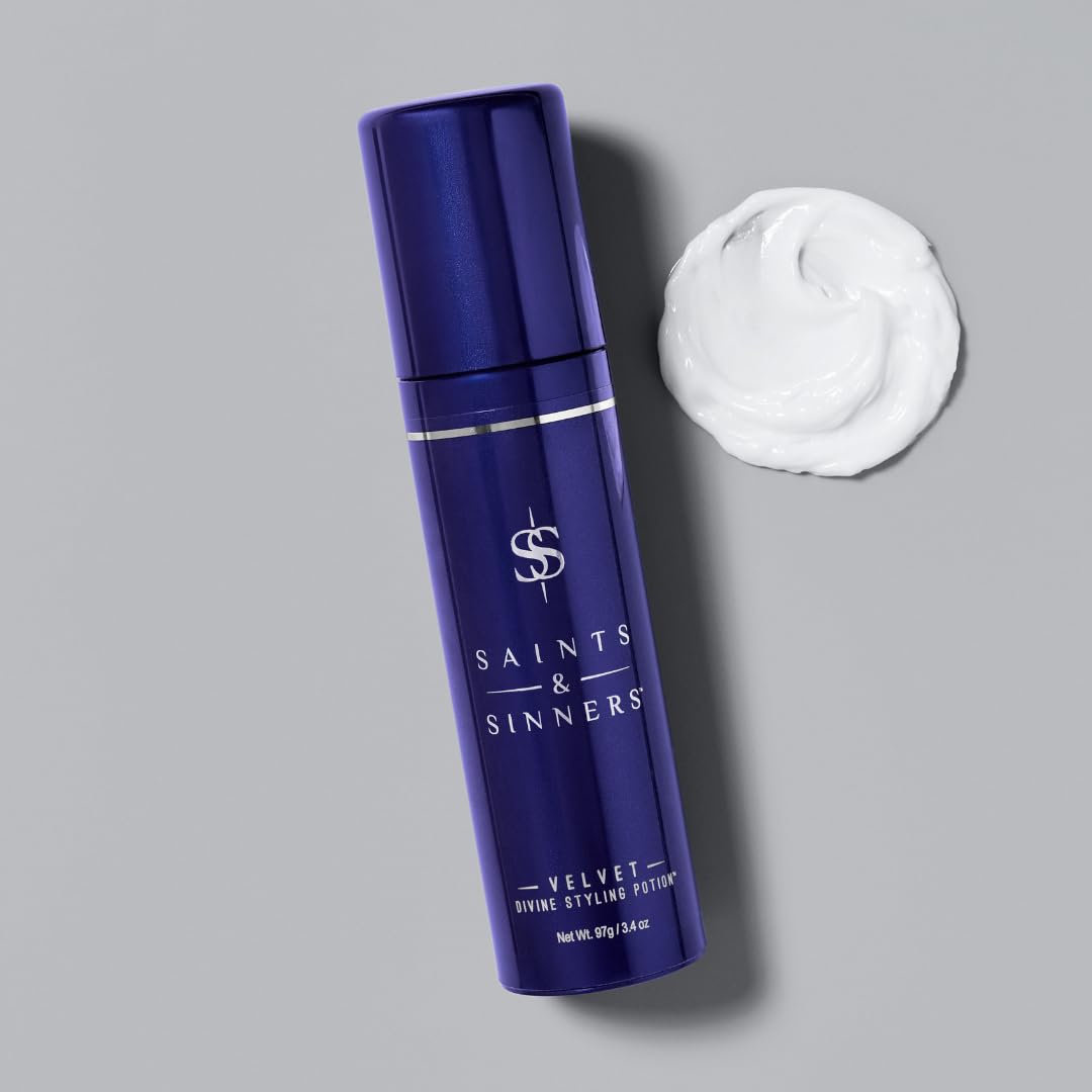 Saints & Sinners product in hand showing compact 3.4 oz travel-friendly benefit