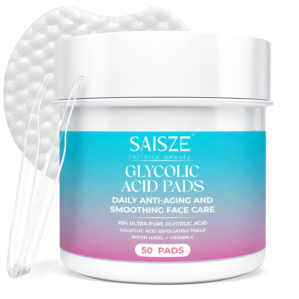SAISZE front packaging showing product and count, conveys convenience