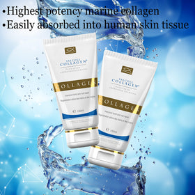 Salcoll close-up cream texture demonstrating lightweight absorption benefit