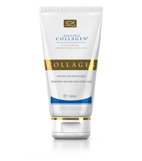 Salcoll front tube 150ml showing branding and product size benefit