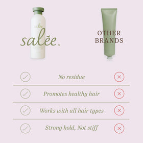SALEE cream texture close-up, demonstrates smooth glide and lightweight feel