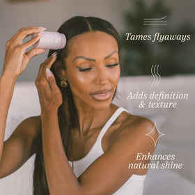 Salée taming edges detail highlighting refined baby hairs and natural finish