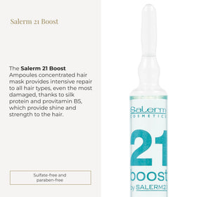 SALERM ampoule close-up highlighting single-dose convenience and potency