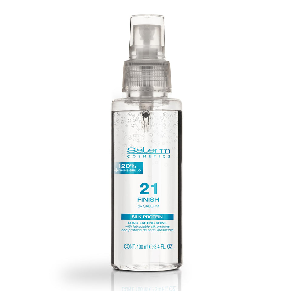 SALERM bottle front packaging showing product and shine benefits