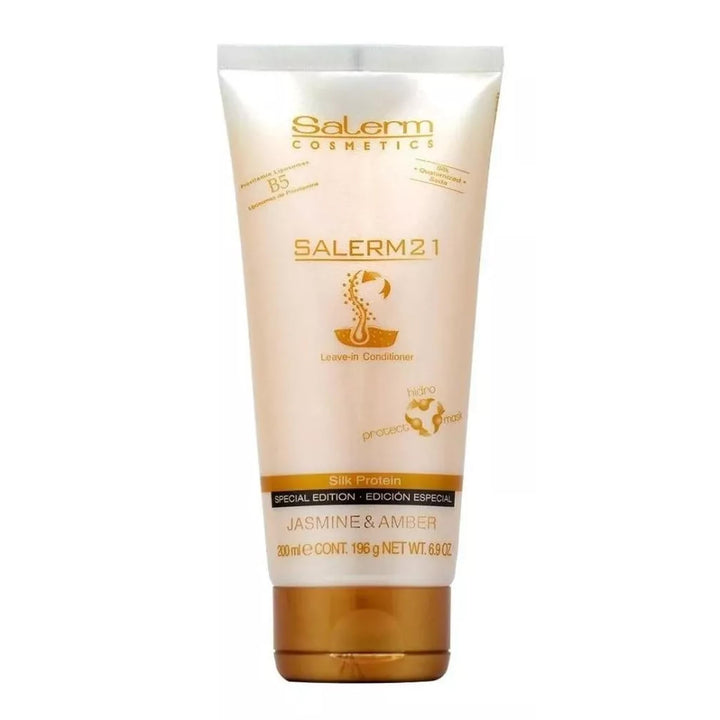 SALERM front bottle showing jasmine and amber scent and benefits
