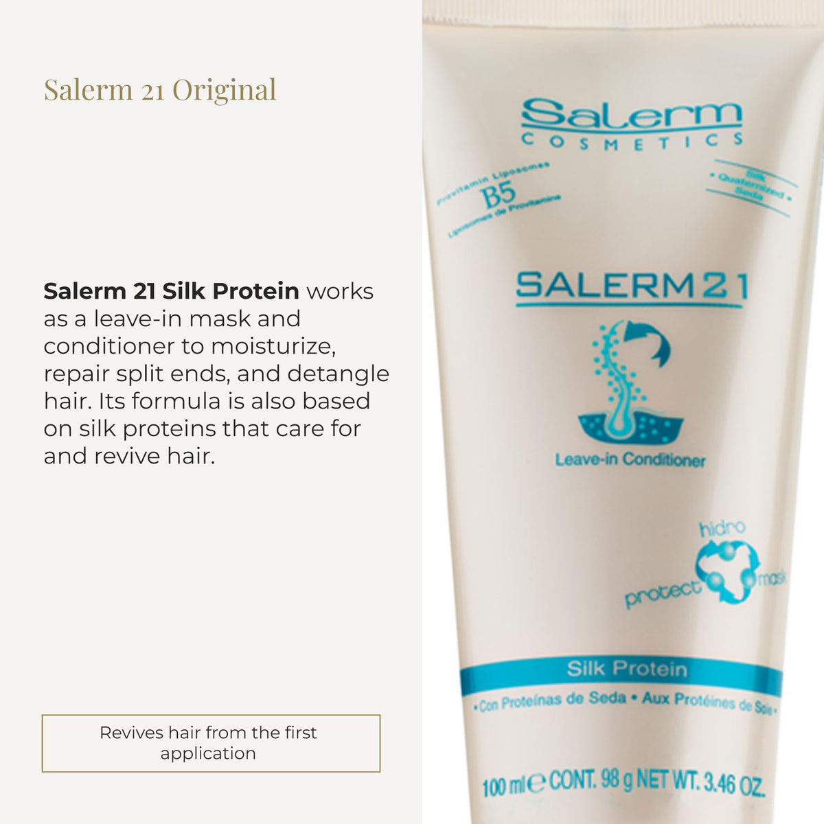 SALERM pump dispense close-up demonstrating easy portion control