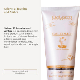 SALERM close-up texture showing silk-protein cream for deep hydration