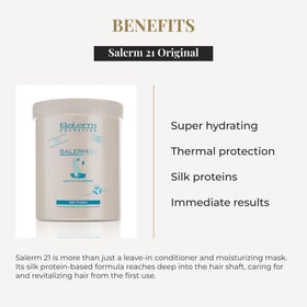 SALERM 21 texture close-up pomade-thin drop showing smooth formula
