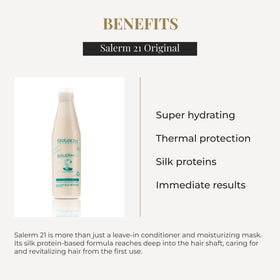 SALERM silk-protein texture drop close-up showing smooth consistency and hydration