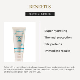 SALERM texture on hand highlighting silk-protein smooth finish