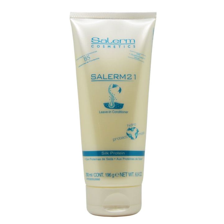 SALERM tube front view showing label and 6.9 oz size, highlights easy dispensing