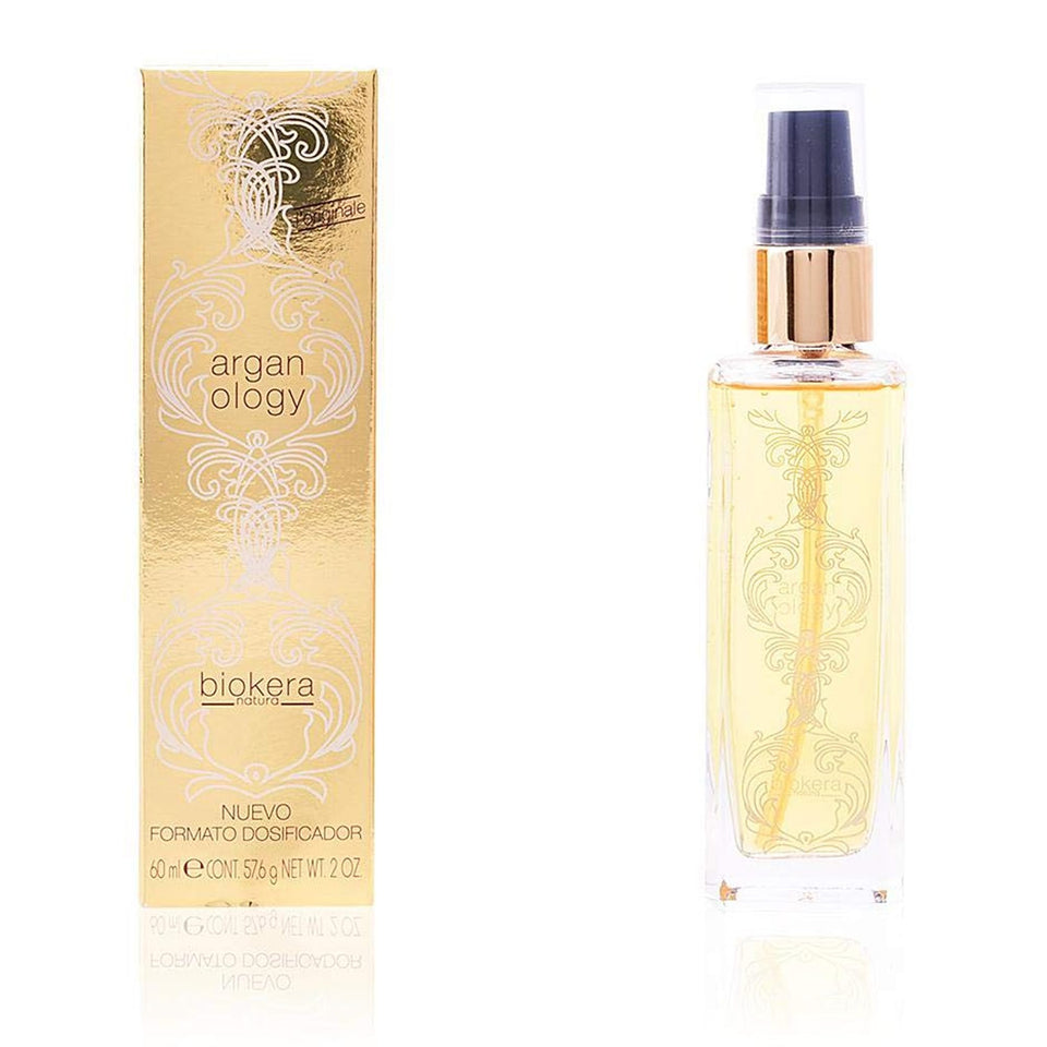 SALERM Arganology front packaging showing bottle and label, conveys nourishment
