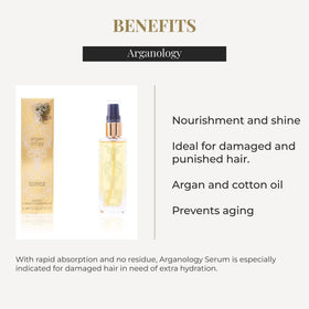 SALERM Arganology oil texture close-up on hand, shows lightweight absorption