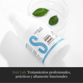 SALERM ingredients label closeup revealing ginseng biotin and vegan stem cells