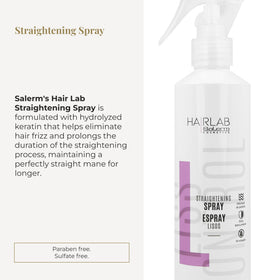 SALERM nozzle close-up demonstrating easy spray delivery for even heat protection