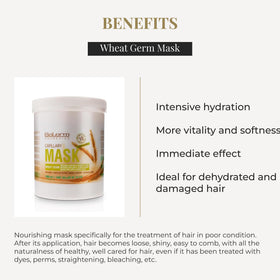 SALERM mask applied on hair mid-lengths demonstrating improved softness